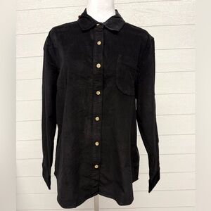 Women’s JACHS Girlfriend Black Button-Down Long Sleeve Shirt